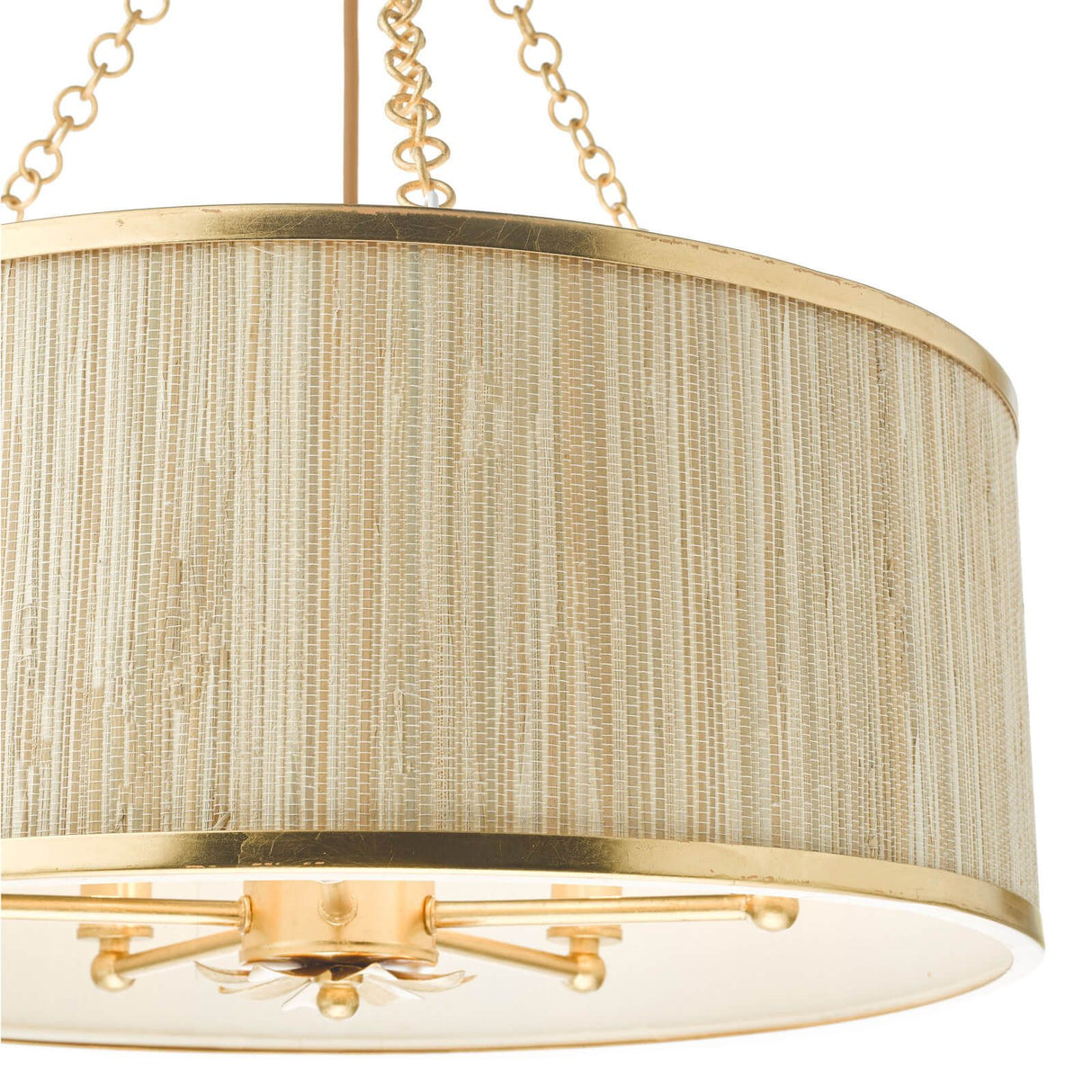 Fenella 5 Light Pendant Gold Leaf