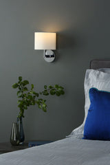 Ferrara Wall Light Polished Chrome With Shade