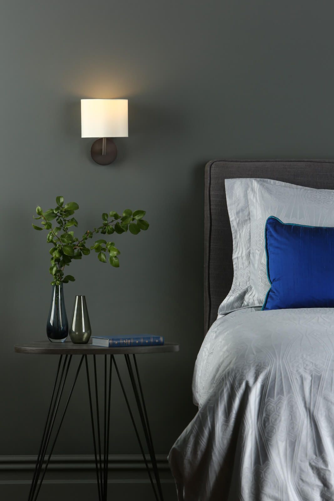 Ferrara Wall Light Brushed Bronze With Shade