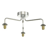 Feya 3 Light Semi Flush Polished Chrome Frame Only