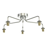 Feya 5 Light Semi Flush Polished Chrome Frame Only
