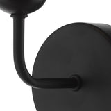 Feya Wall Light Matt Black With Smoked Glass