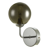 Feya Wall Light Polished Chrome With Smoked Glass