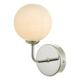 Feya Wall Light Polished Chrome With Opal Glass