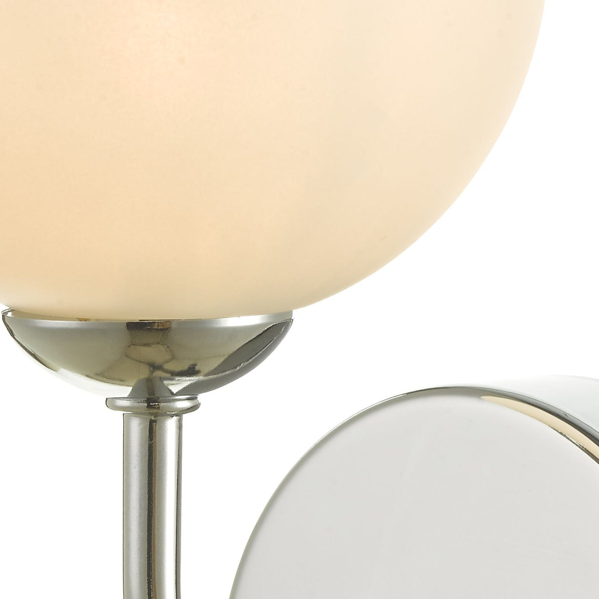 Feya Wall Light Polished Chrome With Opal Glass