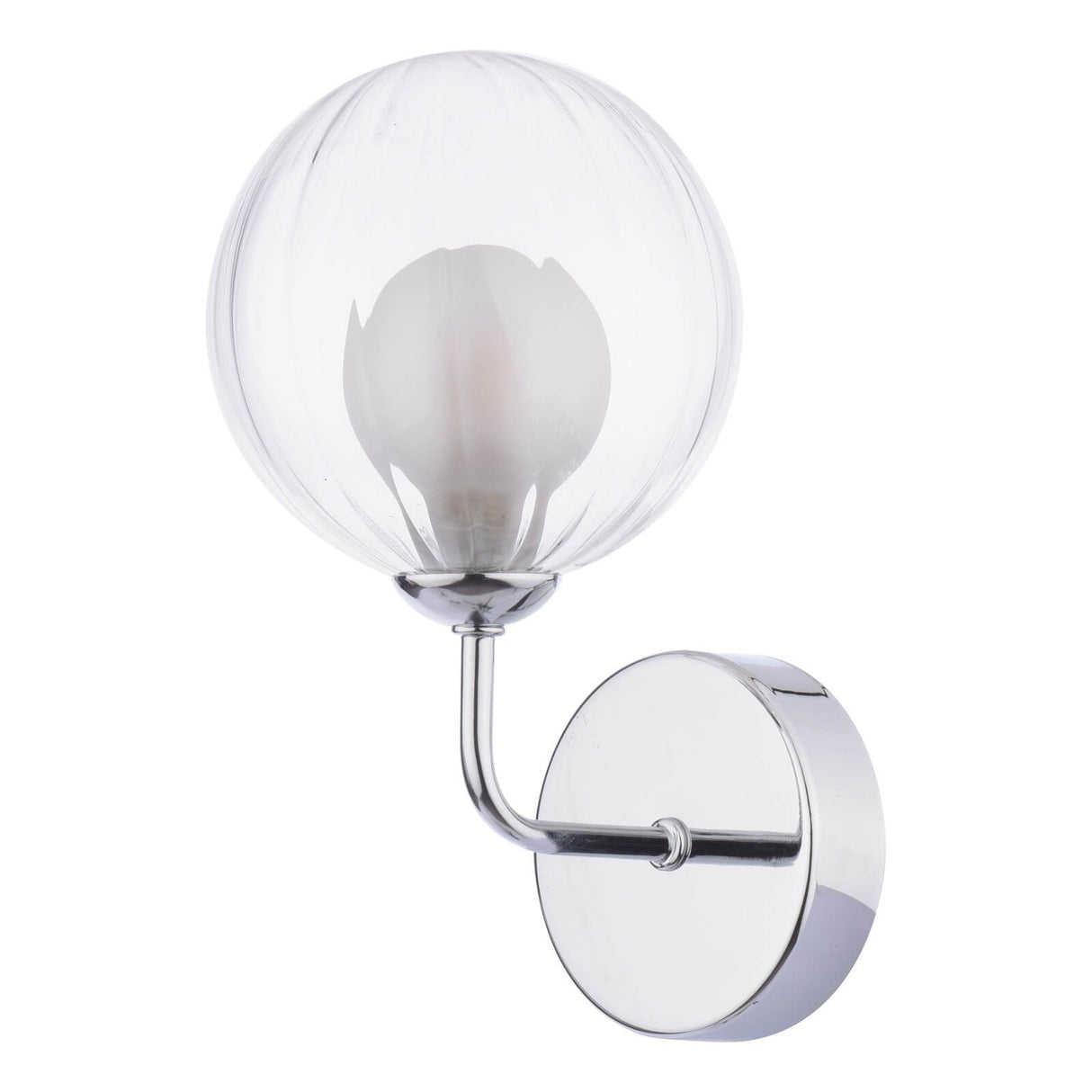 Feya Wall Light Polished Chrome With Clear/Opal Glass