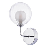Feya Wall Light Polished Chrome With Clear/Opal Glass
