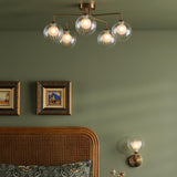 Feya Wall Light Antique Bronze With Clear/Opal Glass