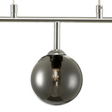 Feya 3 Light Bar Pendant Polished Chrome With Smoked Glass