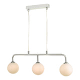 Feya 3 Light Bar Pendant Polished Chrome With Opal Glass