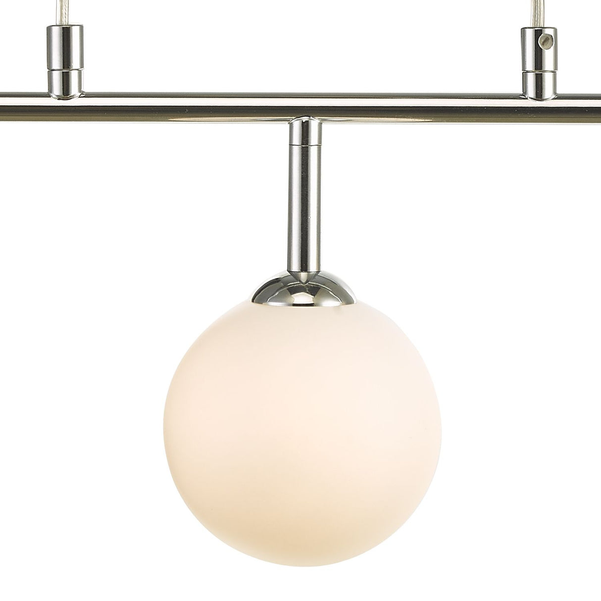 Feya 3 Light Bar Pendant Polished Chrome With Opal Glass