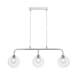 Feya 3 Light Bar Pendant Polished Chrome With Clear/Opal Glass
