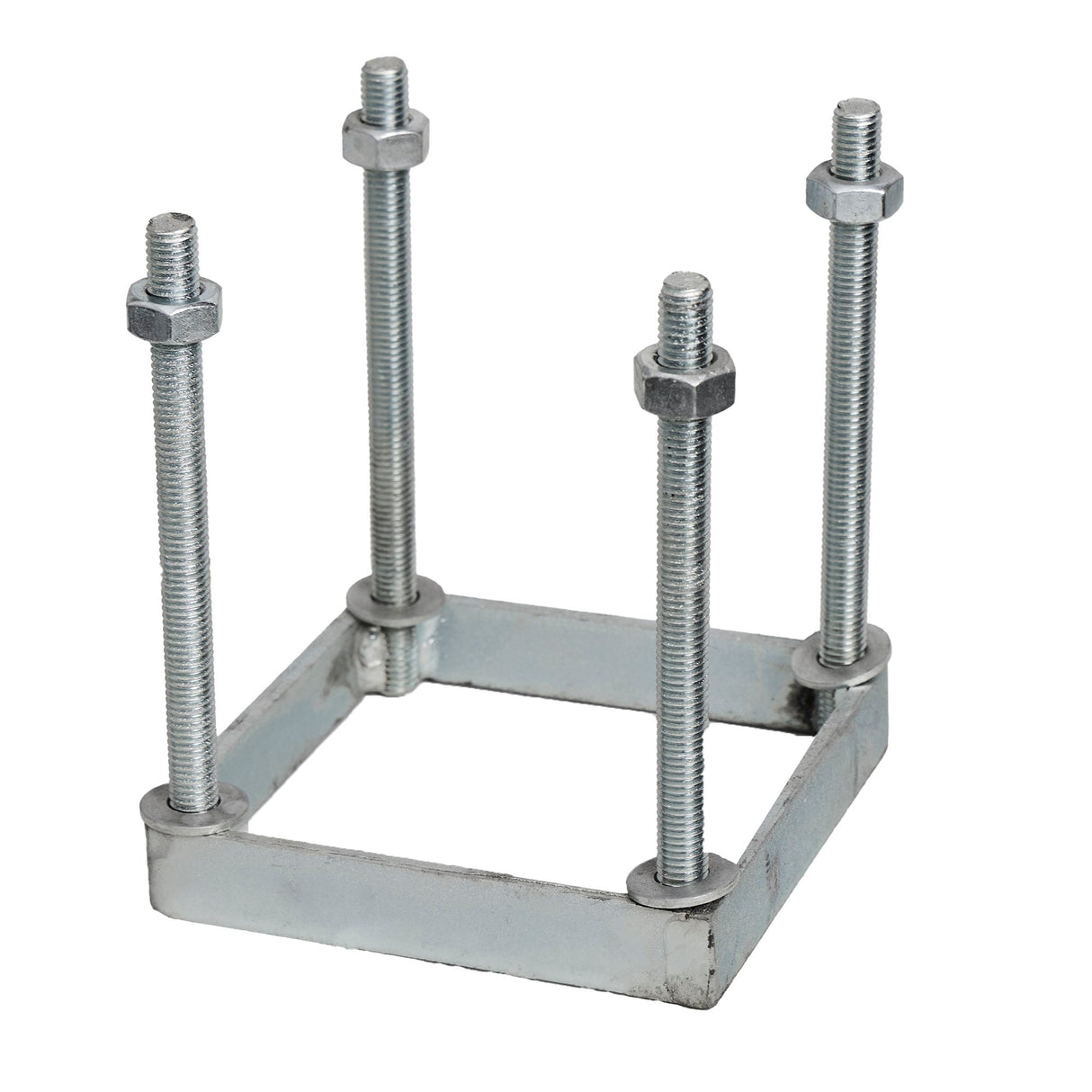 Small foundation frame, 100mm square in galvanised steel (FF03)