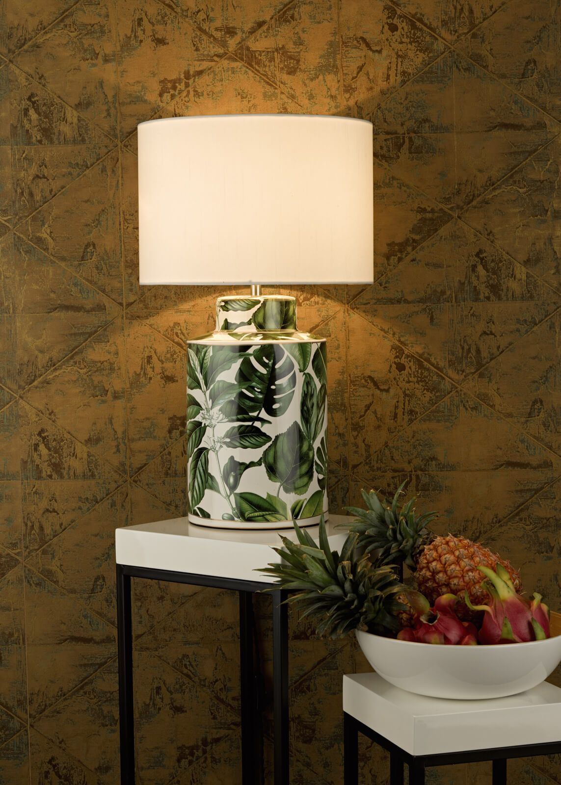 Filip Table Lamp Green With Shade