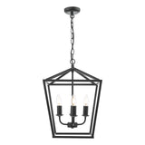 Fionn 4 Light Pendant Matt Black