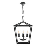 Fionn 4 Light Pendant Matt Black