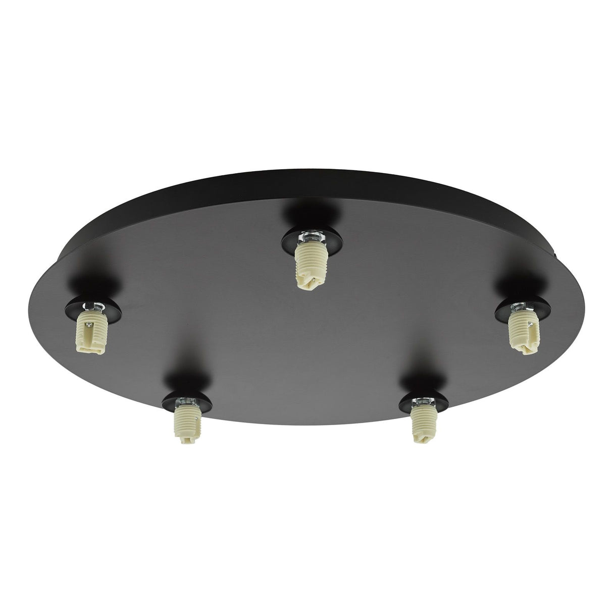 Foley 5 Light Flush Matt Black Fitting Only