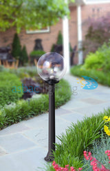 Globe 250 Modern Giaffa 6.5W E27 Filament LED 2700K, Post Globe, Black/Clear
