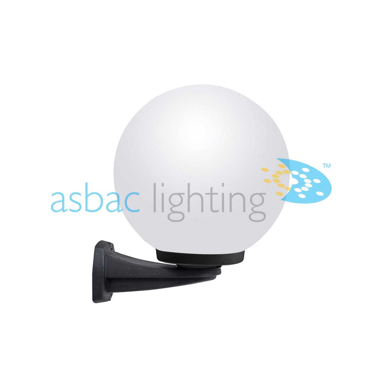 Globe 300 Modern Nardo 8.5W E27 LED CCT, Wall Globe, Black/Opal
