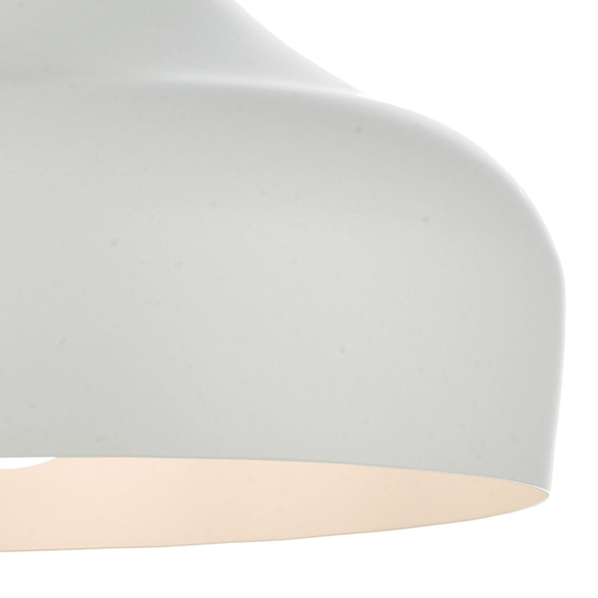 Gaucho Pendant Matt White and Natural Wood