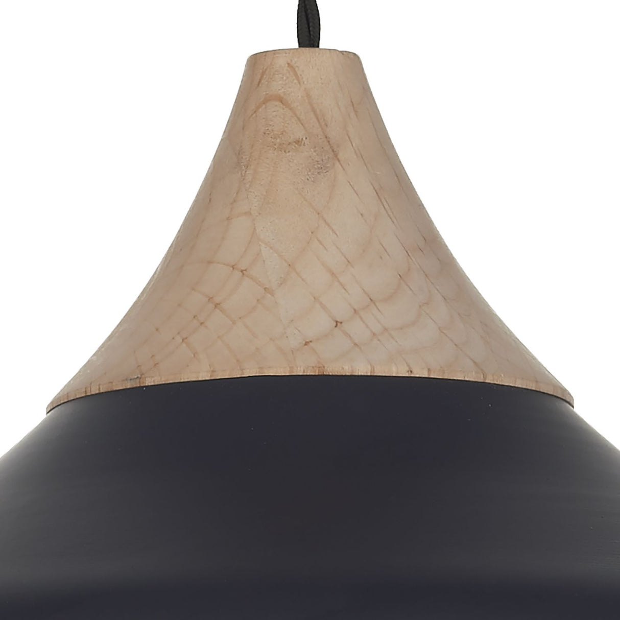Gaucho 1 Light Pendant Black