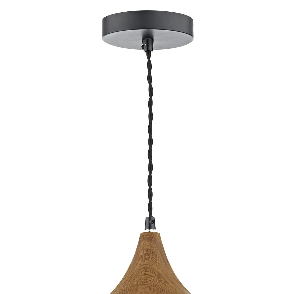 Gaucho 1 Light Pendant Black Large