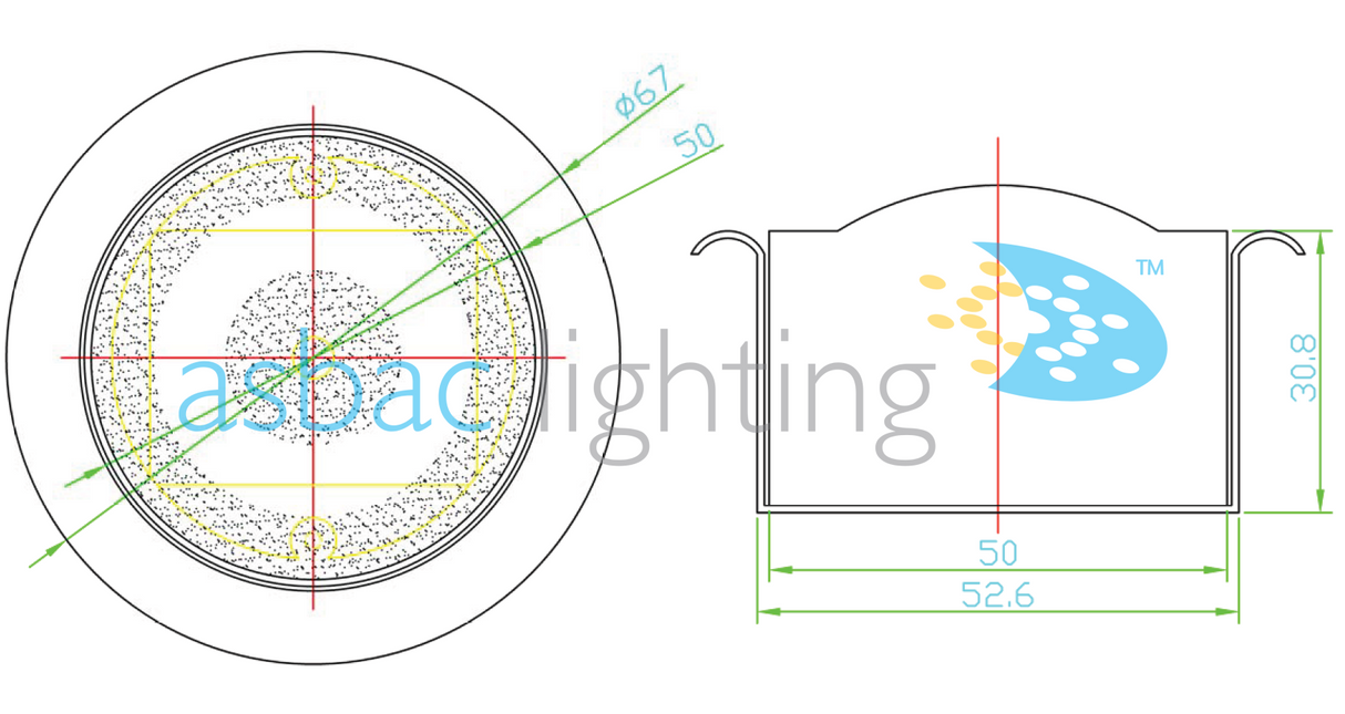 Berkeley Solar Tile, 50mm Round, Warm White LED