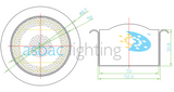 Berkeley Solar Tile, 50mm Round, Warm White LED