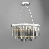 Giovana 5 Light Pendant Polished Chrome & Smoked Glass