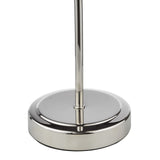 Glynis Table Lamp Polished Nickel and Smoked Ribbed Glass