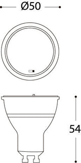 2.9W 390lm GU10 LED CCT, Lamp
