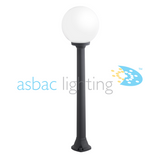 Globe 250 Modern Giaffa E27 (No Lamp), Post Globe, Black/Opal