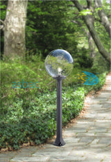 Globe 300 Modern Giaffa E27 (No Lamp), Post Globe, Black/Clear
