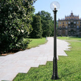 Globe 300 Ricu 8.5W E27 LED CCT, Post Globe, Black/Opal