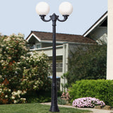 Globe 300 Ricu Ofir 2L 2x8.5W E27 LED CCT, Post Globe, Black/Opal