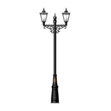 Victorian style large double headed lamp post 3.3m (H032)