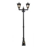 Victorian style medium double headed lamp post 2.47m (H036)