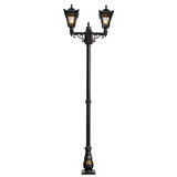 Victorian style medium double headed lamp post 2.47m (H036)