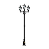 Victorian style medium triple headed lamp post 2.6m (H037)