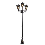 Victorian style medium triple headed lamp post 2.6m (H037)