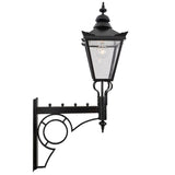 Large Victorian traditional in steel wall light 1.47m (H040)