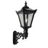 Victorian traditional cast iron wall light with decorative arm 0.97m (H041)