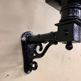 Victorian traditional wall light in black display stock (H043)