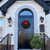 Victorian traditional cast iron downturned wall light 0.48m (H046)