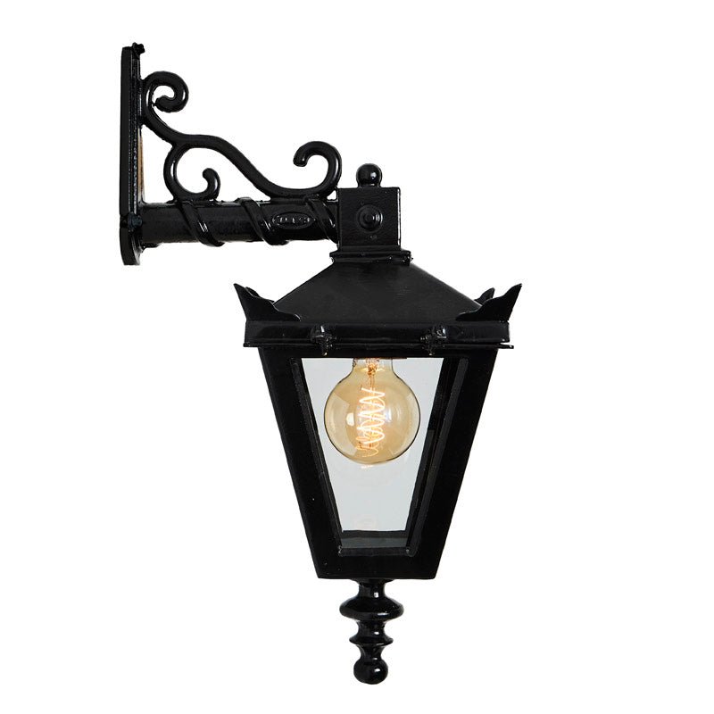 Victorian traditional cast iron downturned wall light 0.48m (H046)