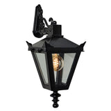 Victorian traditional cast iron downturned wall light 0.48m (H046)