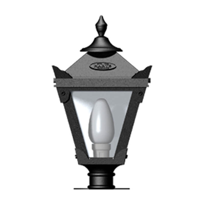 Victorian traditional cast iron pier light for narrow pier caps 0.38m (H054)