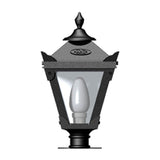 Victorian traditional cast iron pier light for narrow pier caps 0.38m (H054)