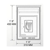 Traditional Irish Post in black for A4 sized letters (H114)