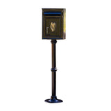 Traditional Irish Free standing postbox in black (H115)